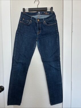 7 For All Mankind Dark Indigo Skinny Jeans